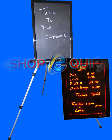 Illuminated White Board Sign